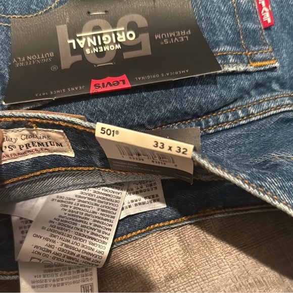 Levi's Blue Straight Jeans Classic Denim - Picture 6 of 6